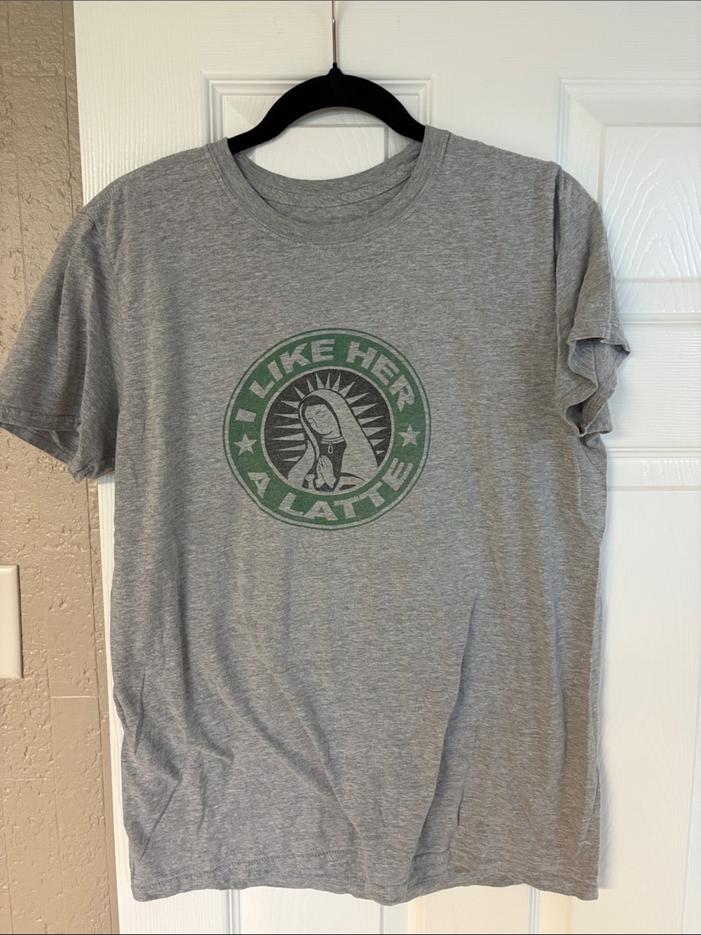 Like Her A Latte Graphic Tee - Gray